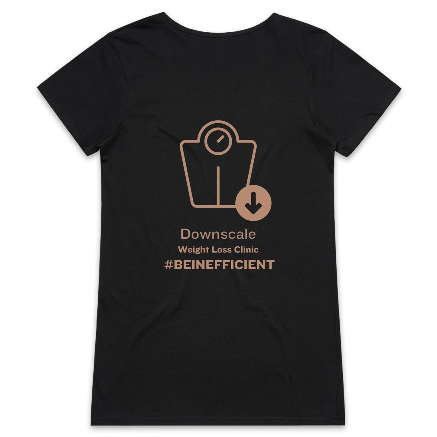 Professional T-Shirt with Downscale logo - AS Colour Bevel - Womens V-Neck T-Shirt - Downscale & Healthcare from Anywhere Online Shop
