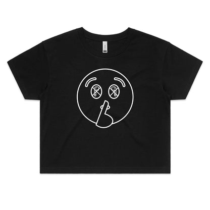 SHH - AS Colour - Women's Crop Tee - Downscale & Healthcare from Anywhere Online Shop