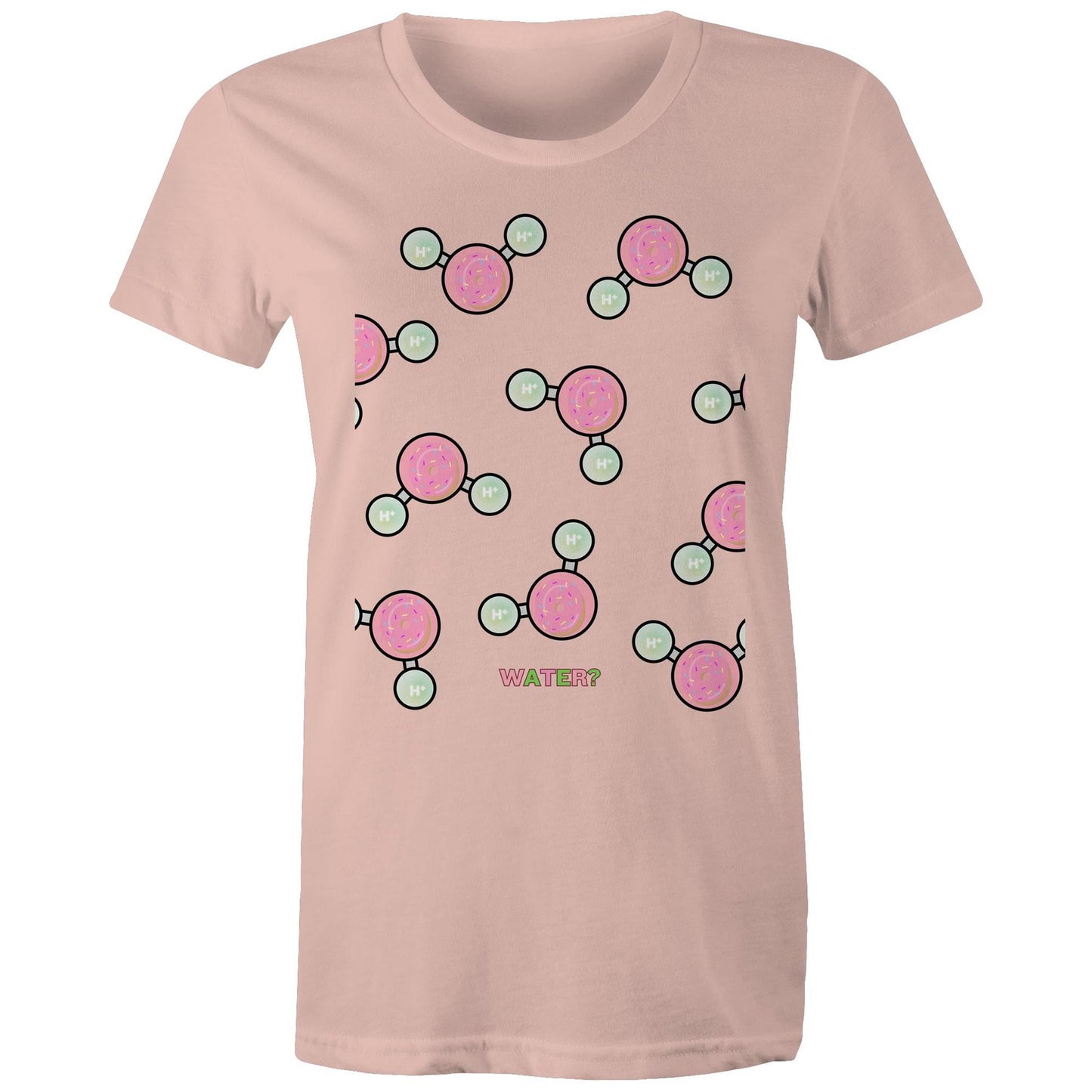 WATER OR DONUT? AS Colour - Women's Maple Tee - Downscale & Healthcare from Anywhere Online Shop
