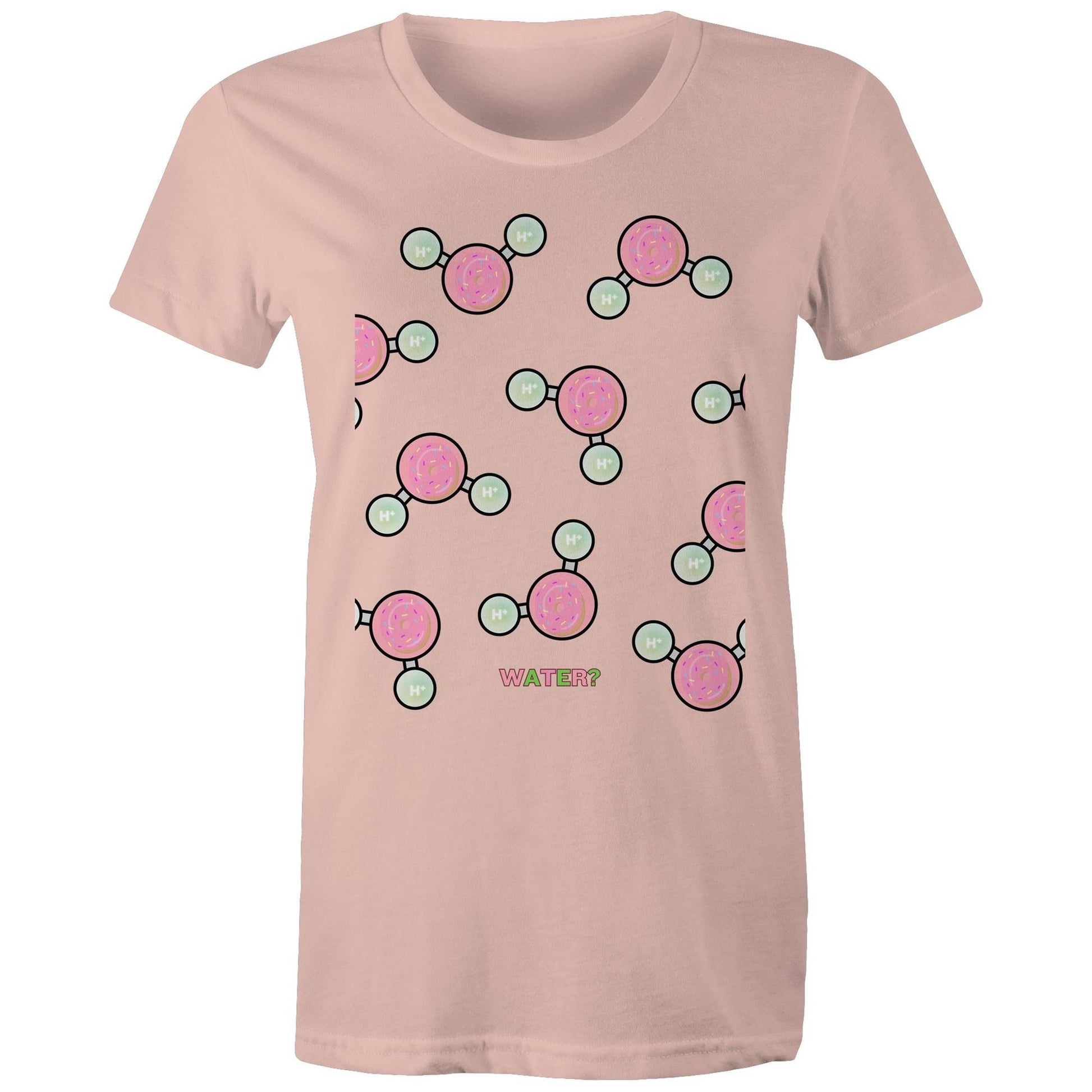 WATER OR DONUT? AS Colour - Women's Maple Tee - Downscale & Healthcare from Anywhere Online Shop