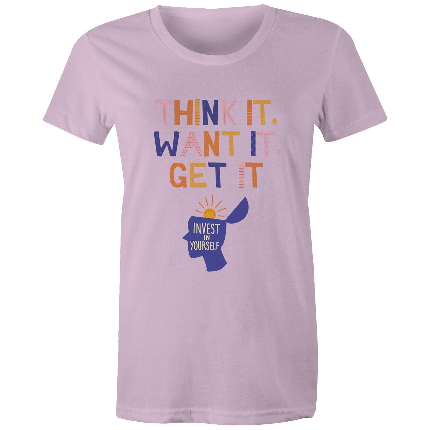 INVEST IN YOURSELF - AS Colour - Women's Maple Tee - Downscale & Healthcare from Anywhere Online Shop