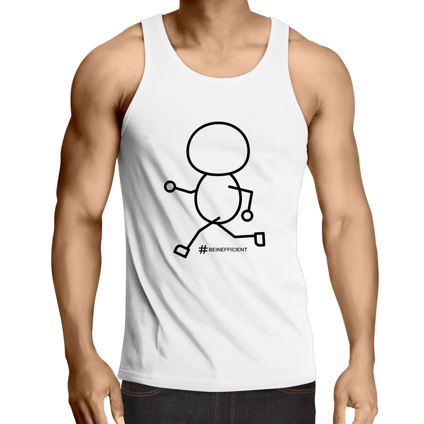 Why do I run? AS Colour Lowdown - Mens Singlet Top - Downscale & Healthcare from Anywhere Online Shop