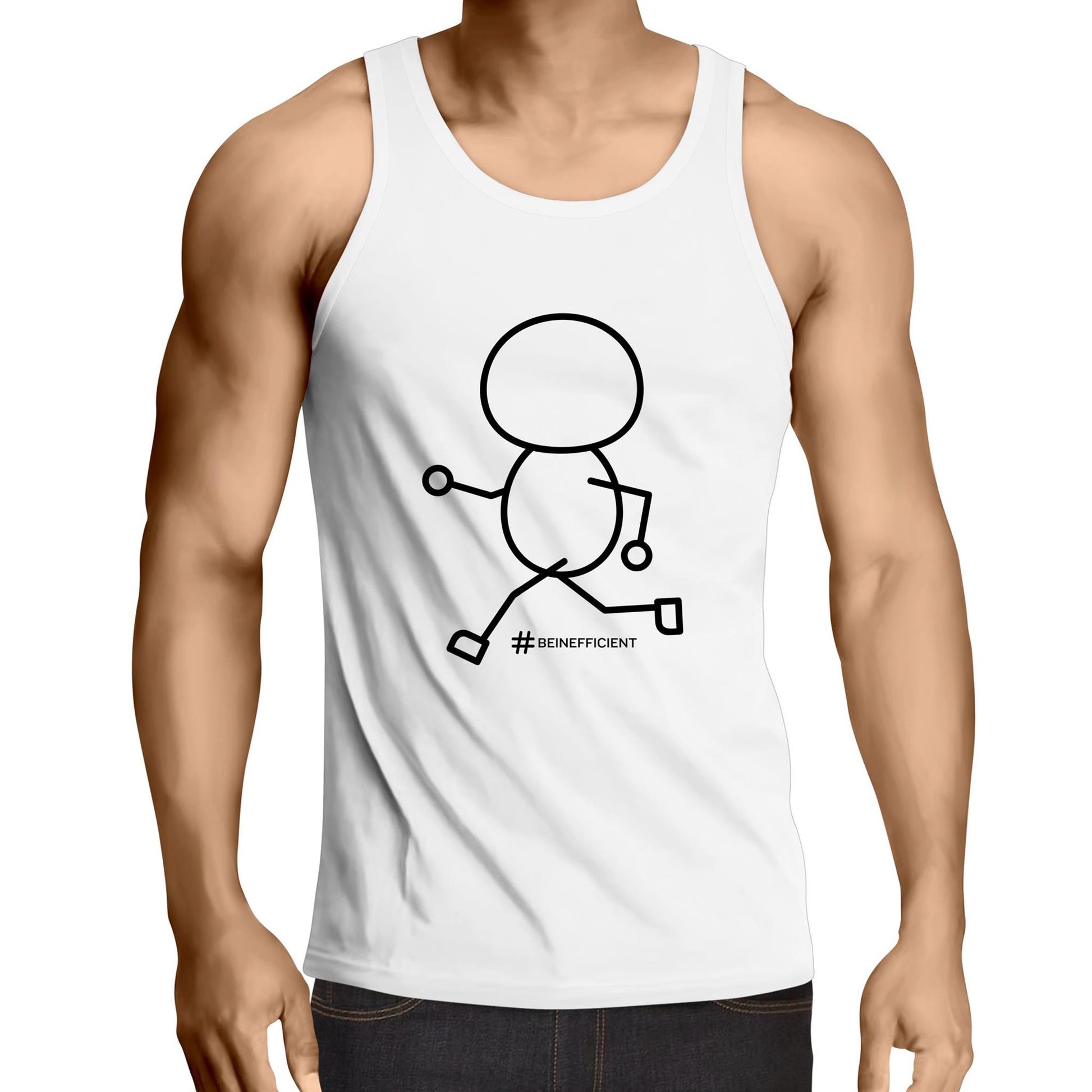 Why do I run? AS Colour Lowdown - Mens Singlet Top - Downscale & Healthcare from Anywhere Online Shop