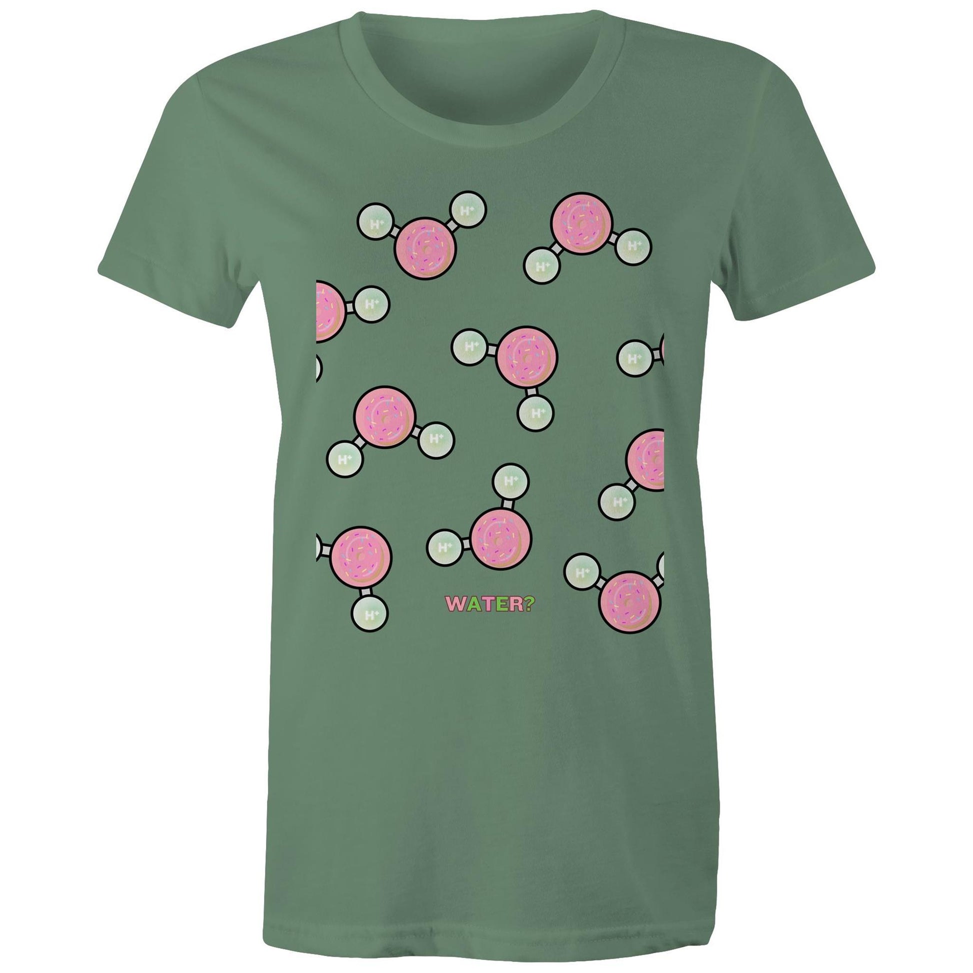 WATER OR DONUT? AS Colour - Women's Maple Tee - Downscale & Healthcare from Anywhere Online Shop