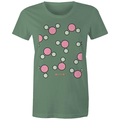 WATER OR DONUT? AS Colour - Women's Maple Tee - Downscale & Healthcare from Anywhere Online Shop