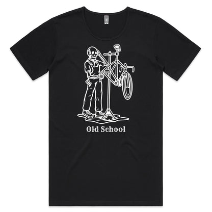 OLD SCHOOL BIKER - AS Colour Shadow - Mens Scoop Neck T-Shirt - Downscale & Healthcare from Anywhere Online Shop