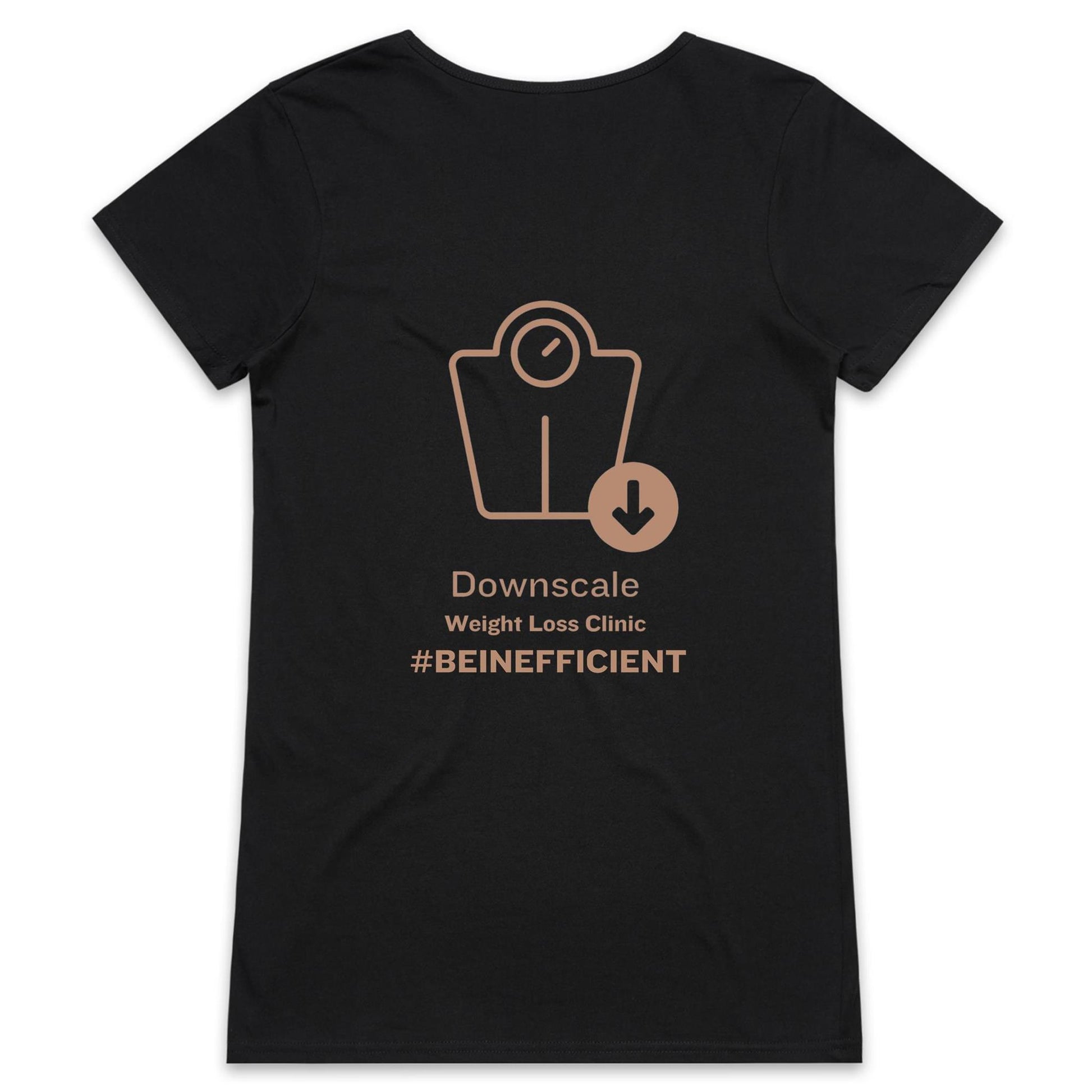 Professional T-Shirt with Downscale logo - AS Colour Bevel - Womens V-Neck T-Shirt - Downscale & Healthcare from Anywhere Online Shop