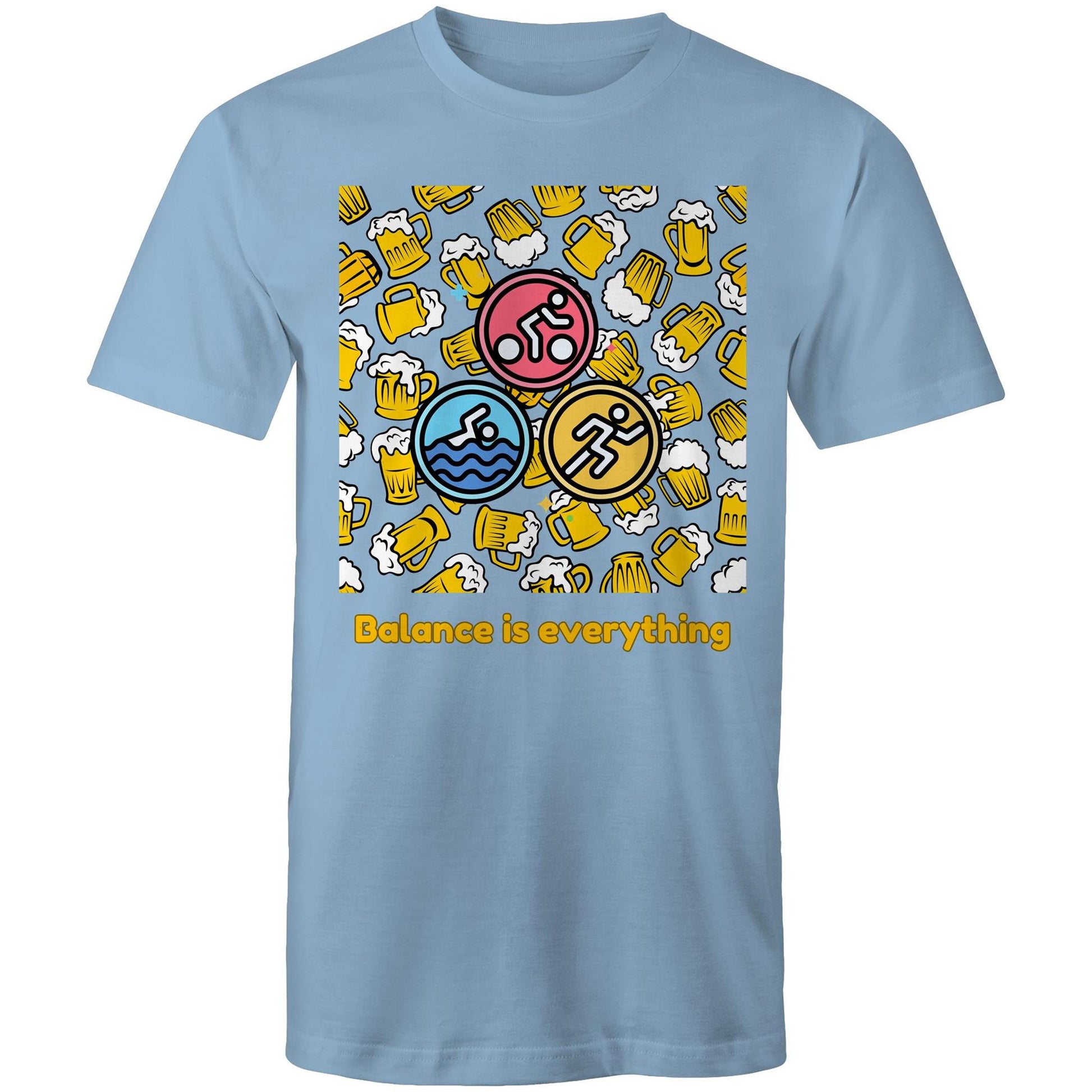 TRIATHLETE - BALANCE IS EVERYTHING - AS Colour Staple - Mens T-Shirt - Downscale & Healthcare from Anywhere Online Shop