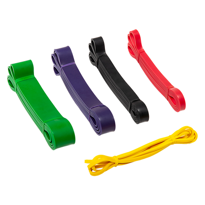 NNEDSZ Resistance Band Loop Set of 5 Heavy Duty Gym Yoga Workout-3