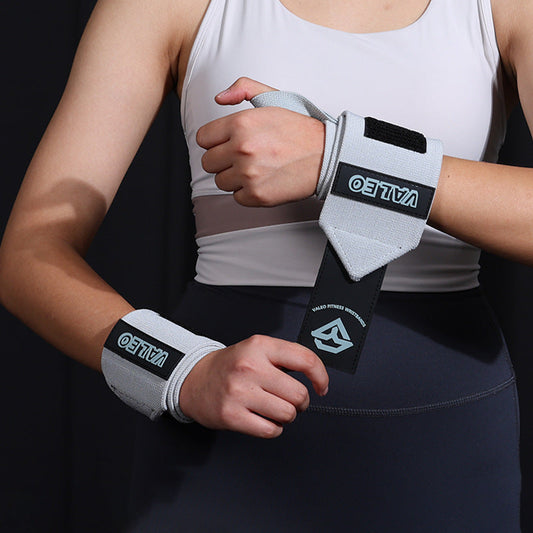 NNEDSZ 1 Pair Grey Heavy-Duty Gym Wrist Wraps for Weightlifting, Powerlifting, and Injury Prevention-0