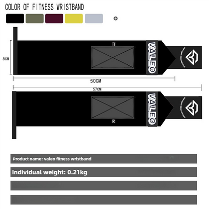 NNEDSZ 1 Pair Grey Heavy-Duty Gym Wrist Wraps for Weightlifting, Powerlifting, and Injury Prevention-1