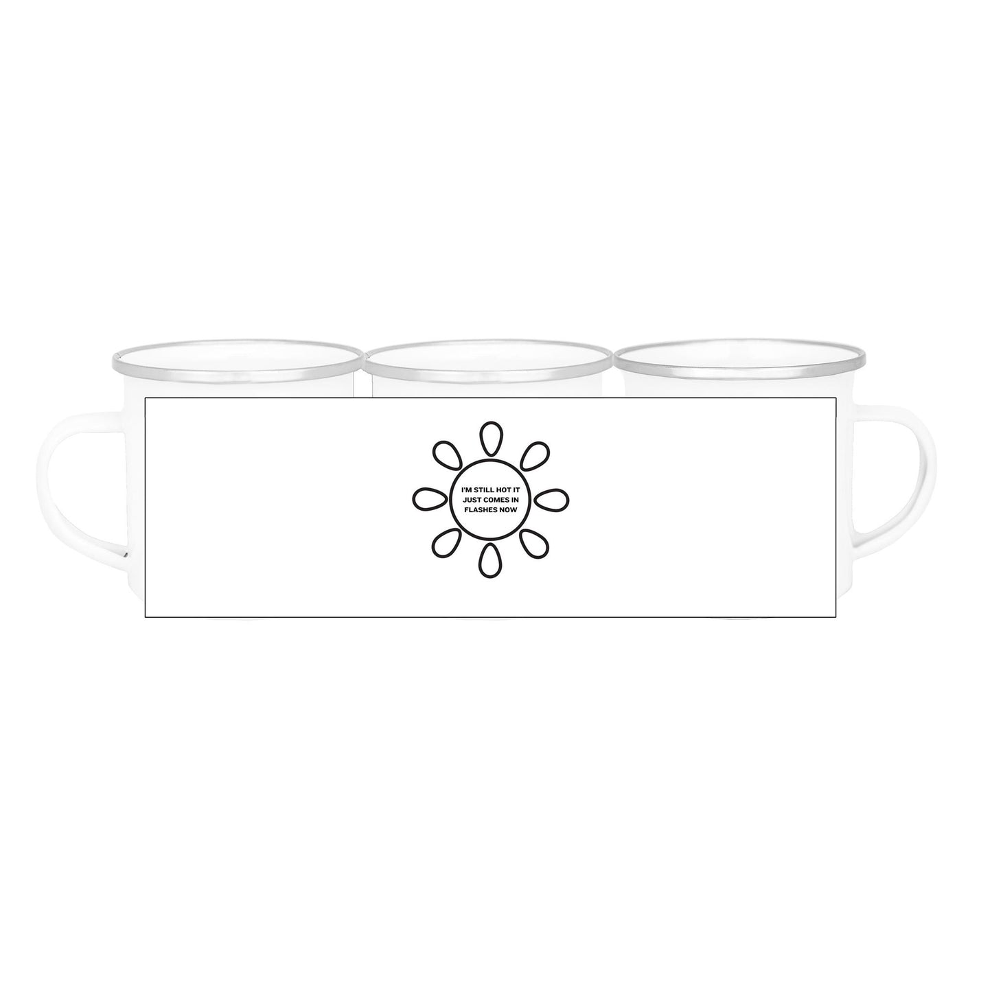 I'm still hot - Enamel Mug - Downscale & Healthcare from Anywhere Online Shop