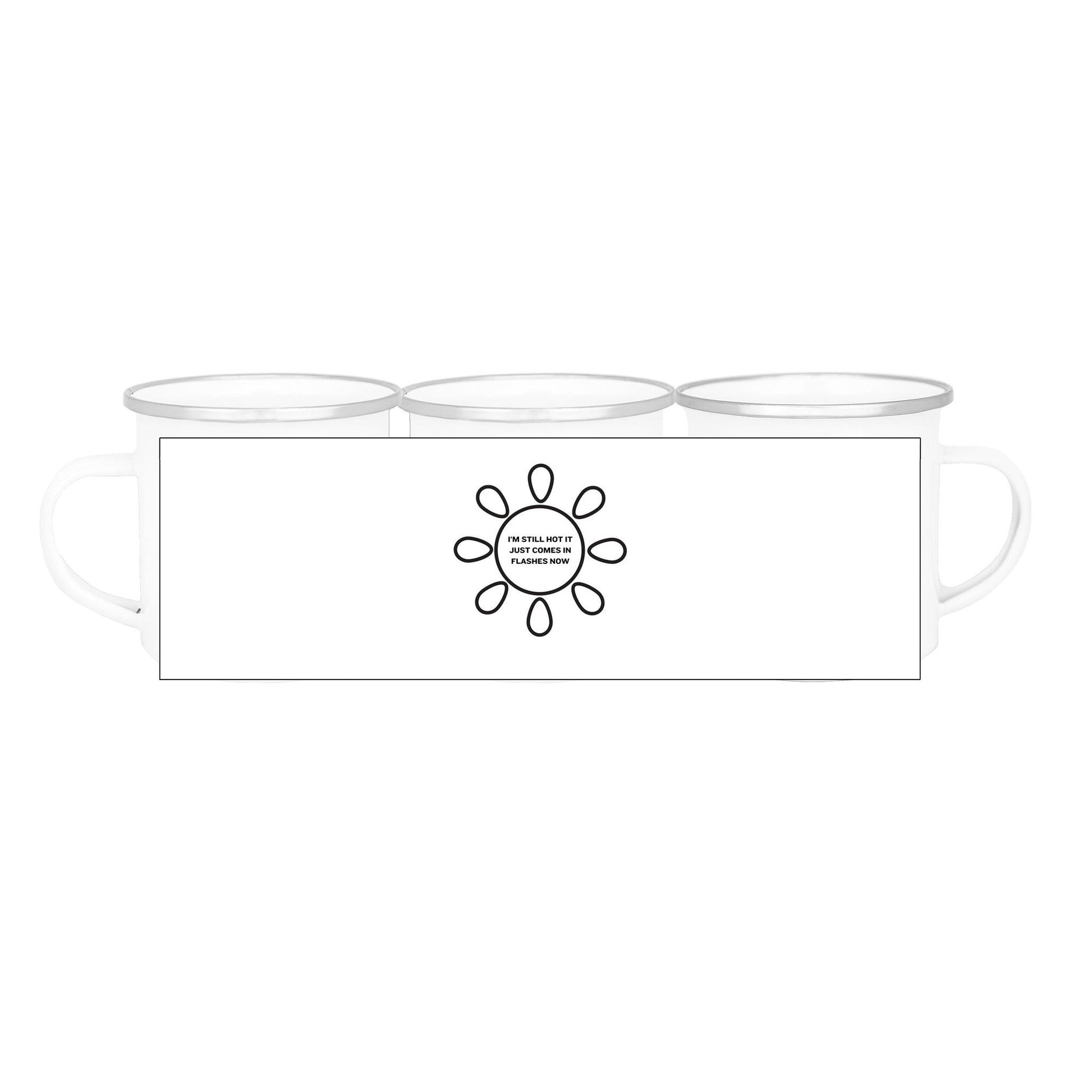 I'm still hot - Enamel Mug - Downscale & Healthcare from Anywhere Online Shop