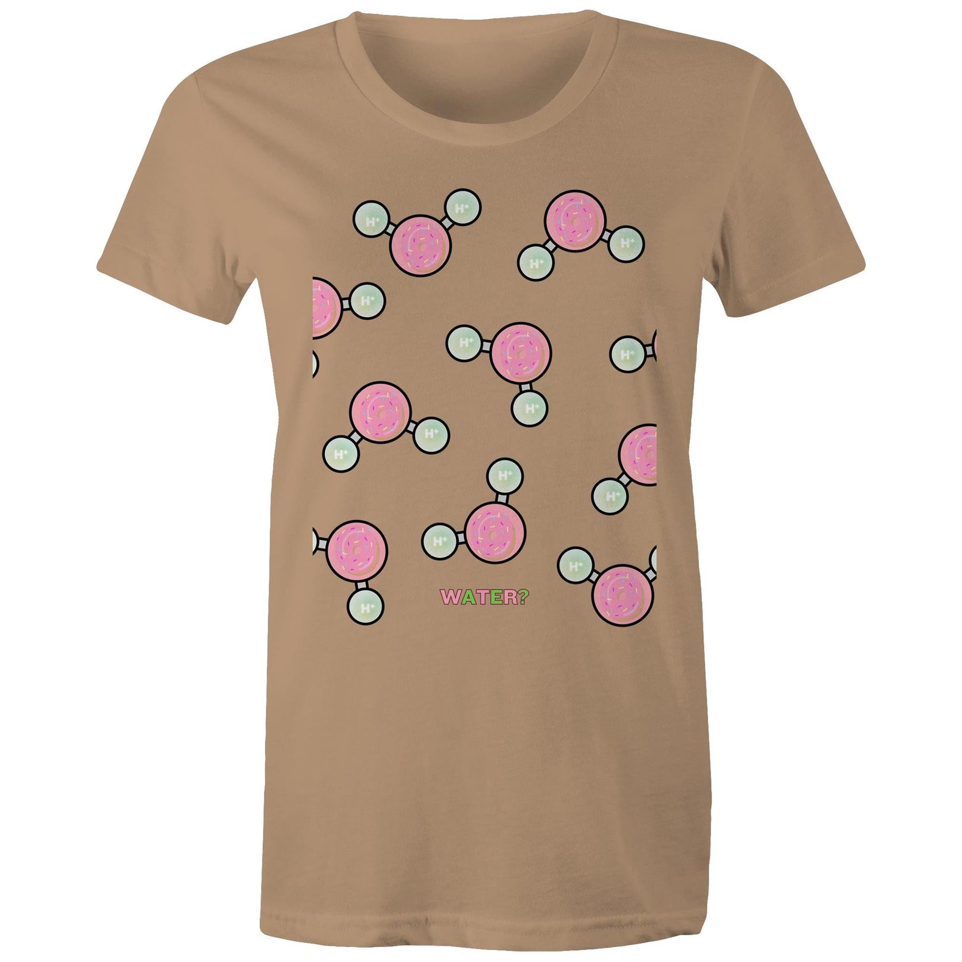 WATER OR DONUT? AS Colour - Women's Maple Tee - Downscale & Healthcare from Anywhere Online Shop
