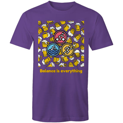 TRIATHLETE - BALANCE IS EVERYTHING - AS Colour Staple - Mens T-Shirt - Downscale & Healthcare from Anywhere Online Shop