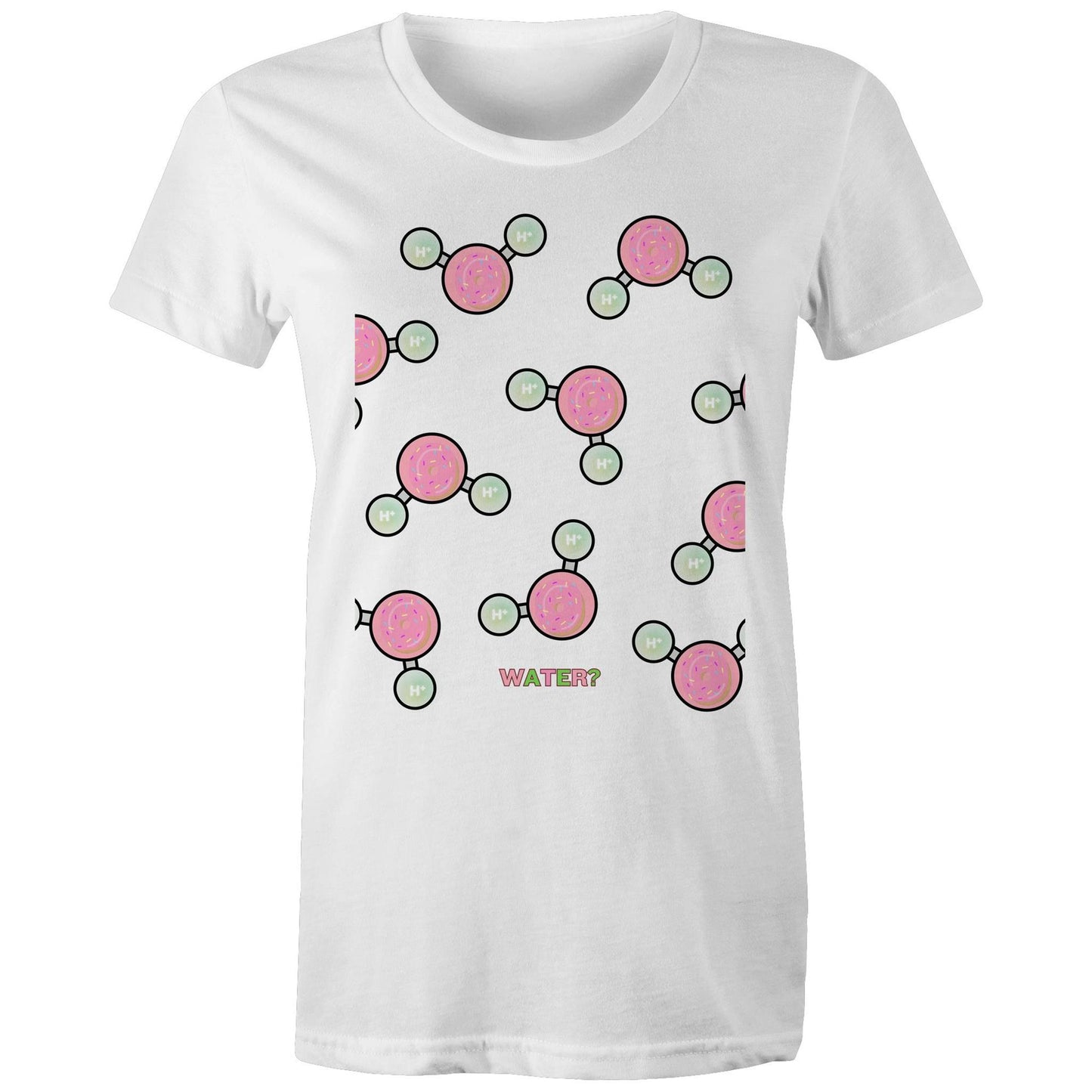WATER OR DONUT? AS Colour - Women's Maple Tee - Downscale & Healthcare from Anywhere Online Shop