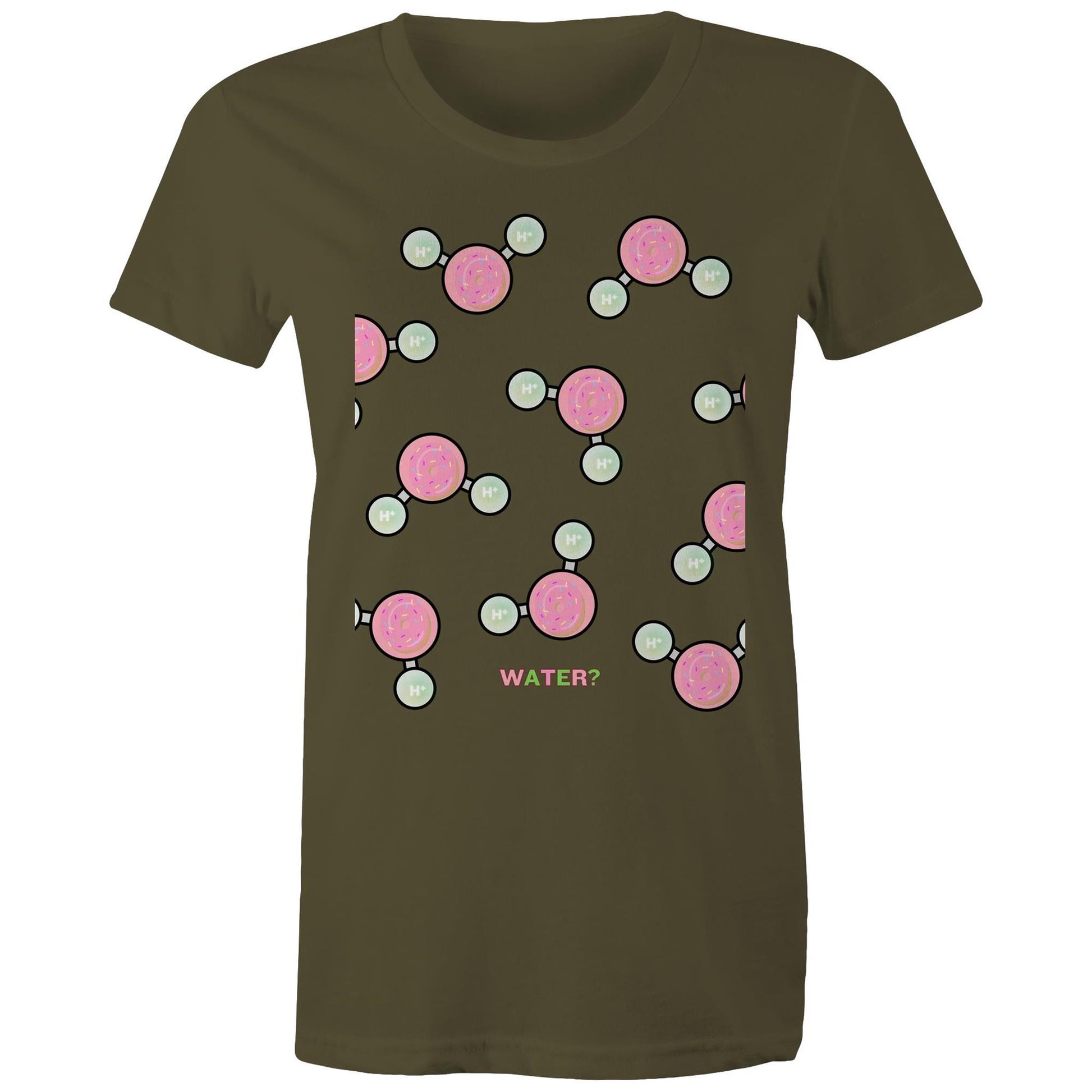 WATER OR DONUT? AS Colour - Women's Maple Tee - Downscale & Healthcare from Anywhere Online Shop