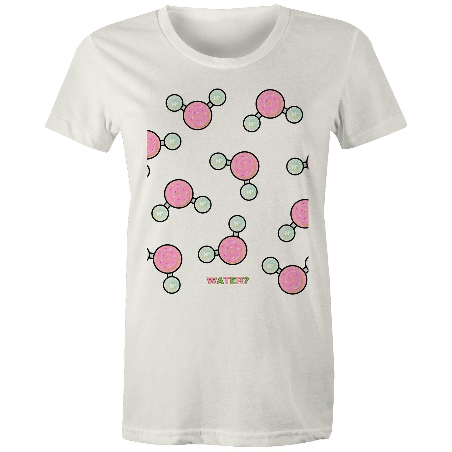 WATER OR DONUT? AS Colour - Women's Maple Tee - Downscale & Healthcare from Anywhere Online Shop