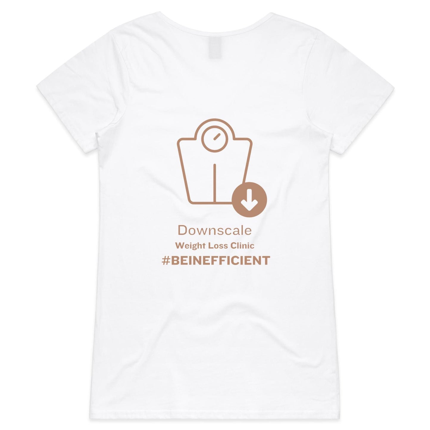 Professional T-Shirt with Downscale logo - AS Colour Bevel - Womens V-Neck T-Shirt - Downscale & Healthcare from Anywhere Online Shop