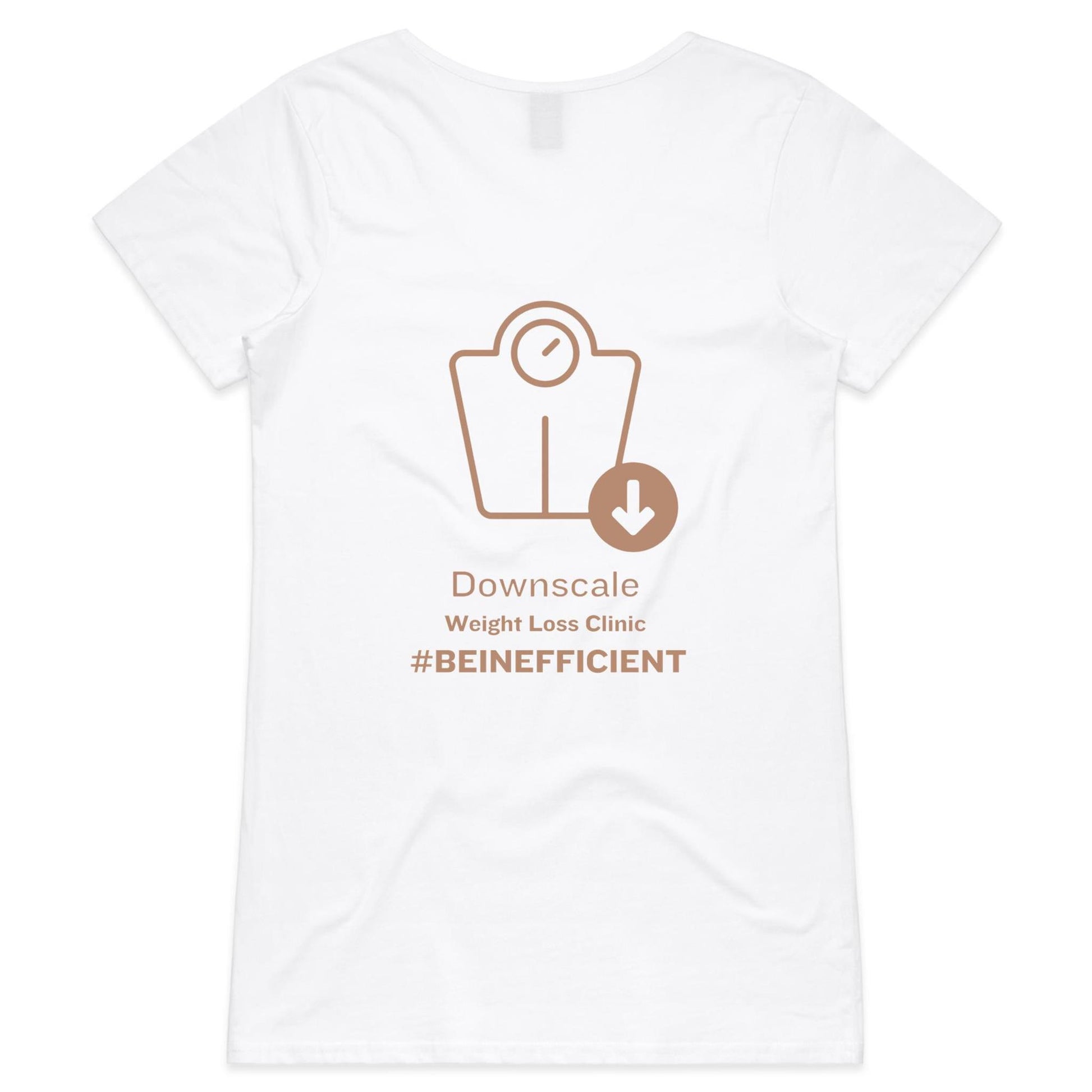 Professional T-Shirt with Downscale logo - AS Colour Bevel - Womens V-Neck T-Shirt - Downscale & Healthcare from Anywhere Online Shop