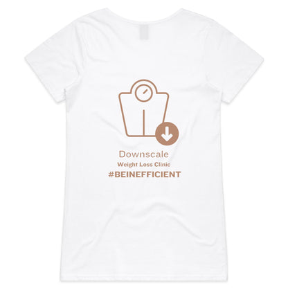 Professional T-Shirt with Downscale logo - AS Colour Bevel - Womens V-Neck T-Shirt - Downscale & Healthcare from Anywhere Online Shop
