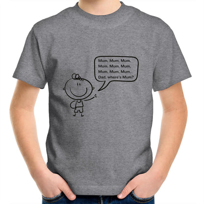"Where's Mum?" Toddler Tee - AS Colour Kids Youth T-Shirt - Downscale & Healthcare from Anywhere Online Shop