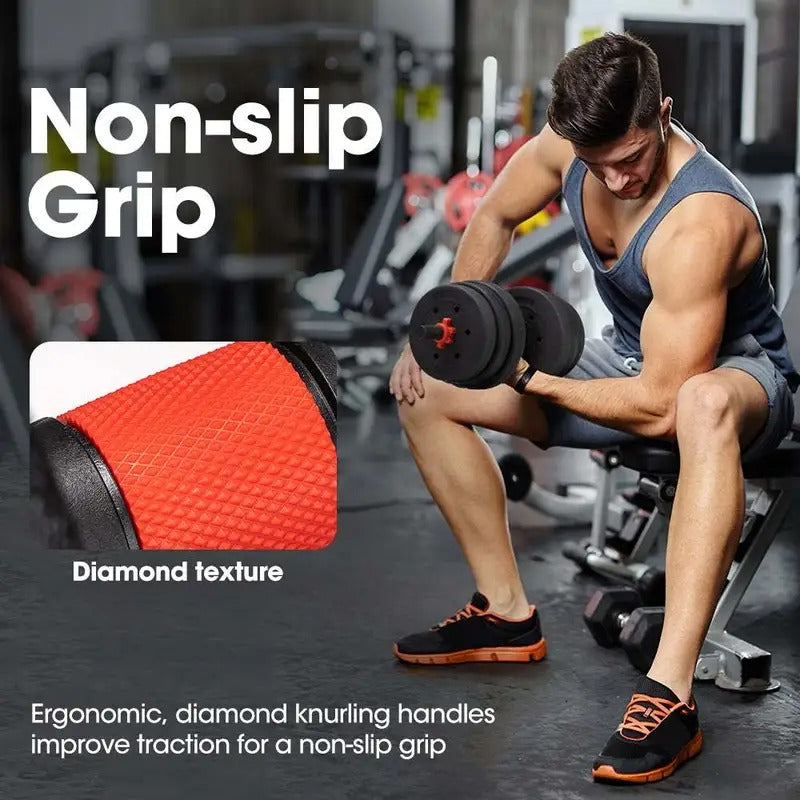 NNETM 7-in-1 Adjustable Dumbbell and Barbell Weight Set-4