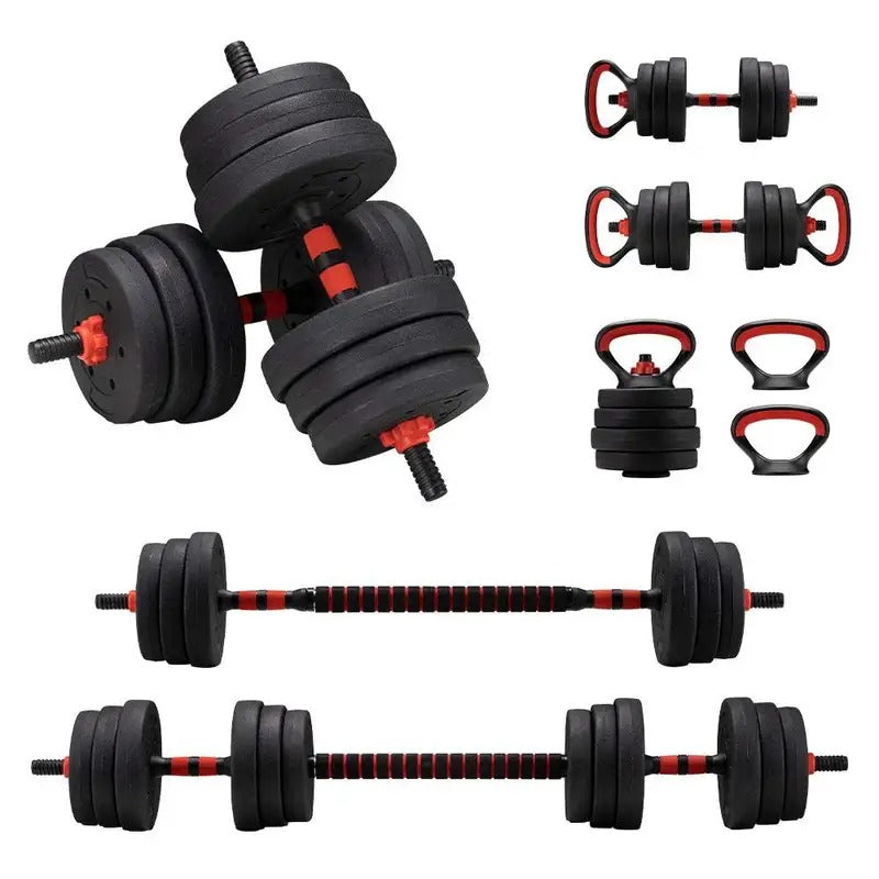 NNETM 7-in-1 Adjustable Dumbbell and Barbell Weight Set-0